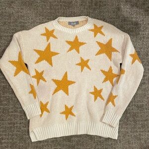 Marled Sweater with Stars